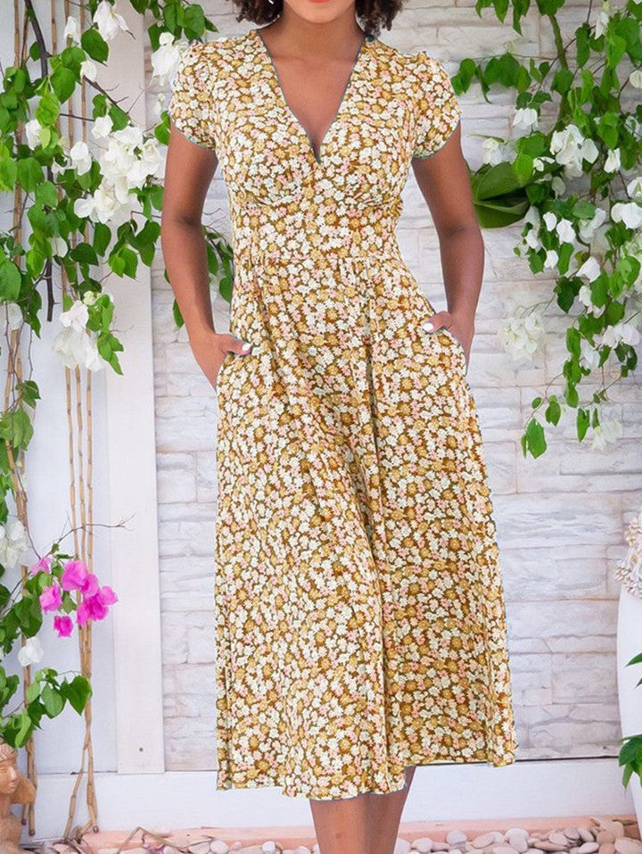 Veronica™ | Button-Front Midi Dress