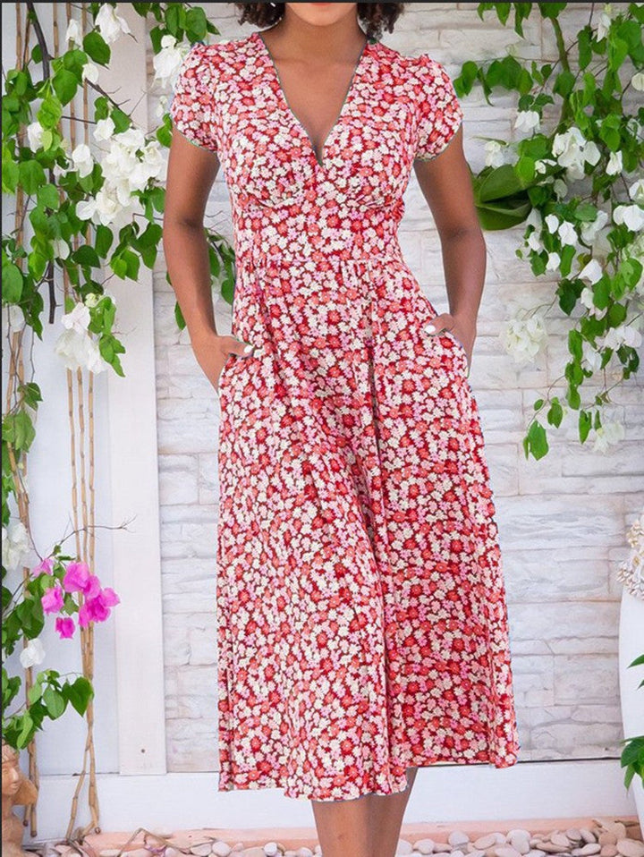 Veronica™ | Button-Front Midi Dress