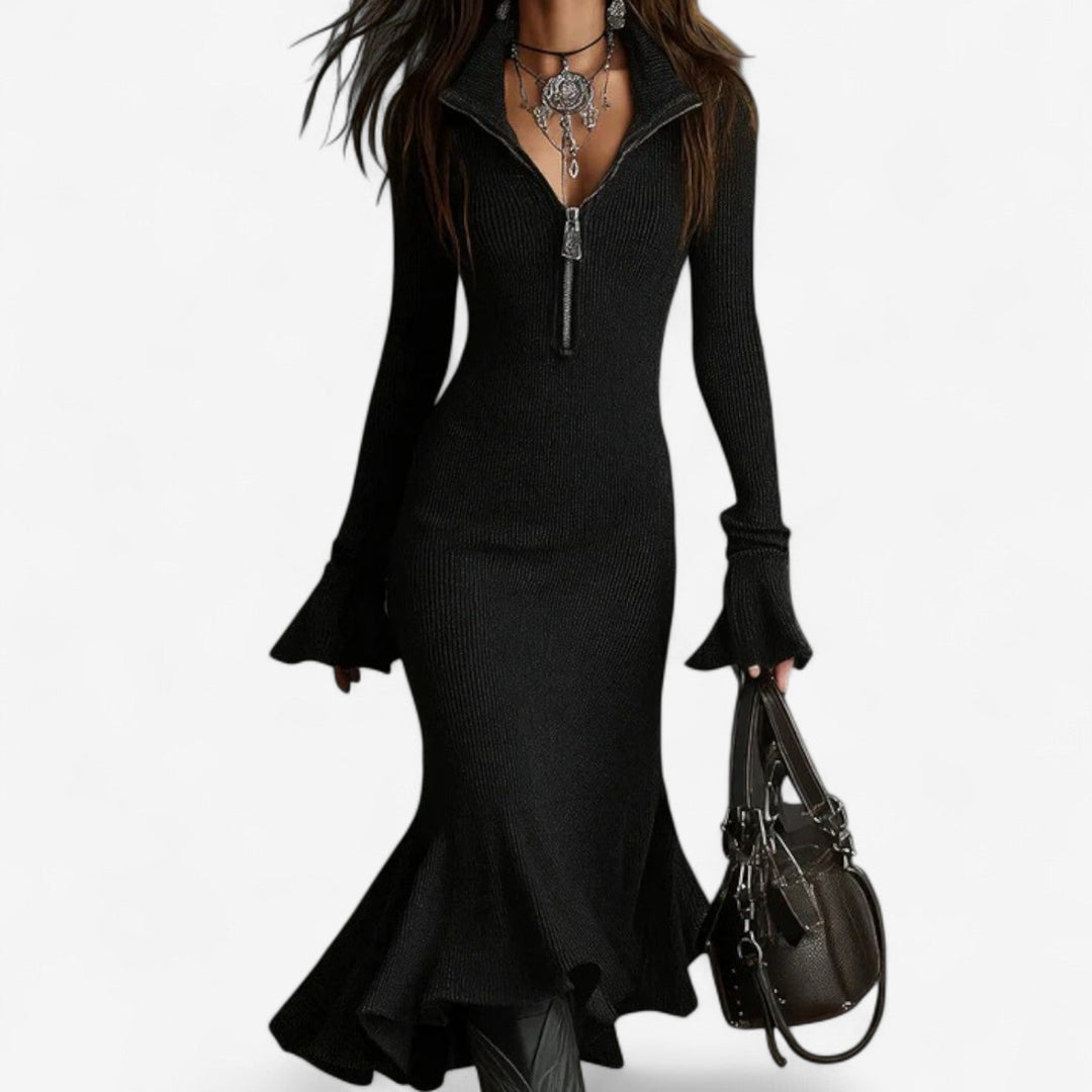 Willa™ | Collar Zip Dress