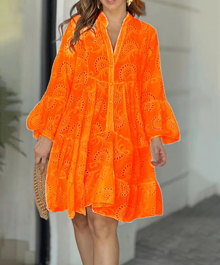 Vivian™ | Embroidered Tiered Mini Dress