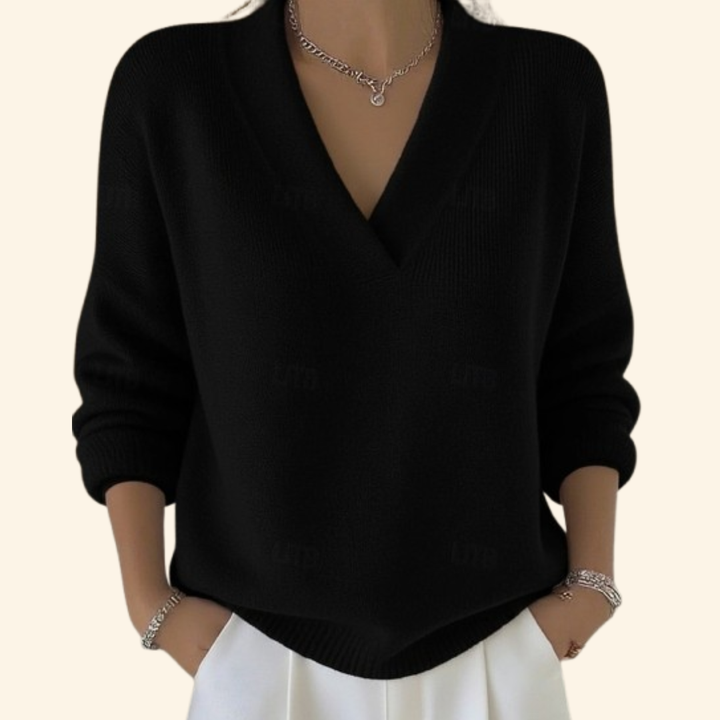 Sonia™ | Relaxed V-Neck Sweater