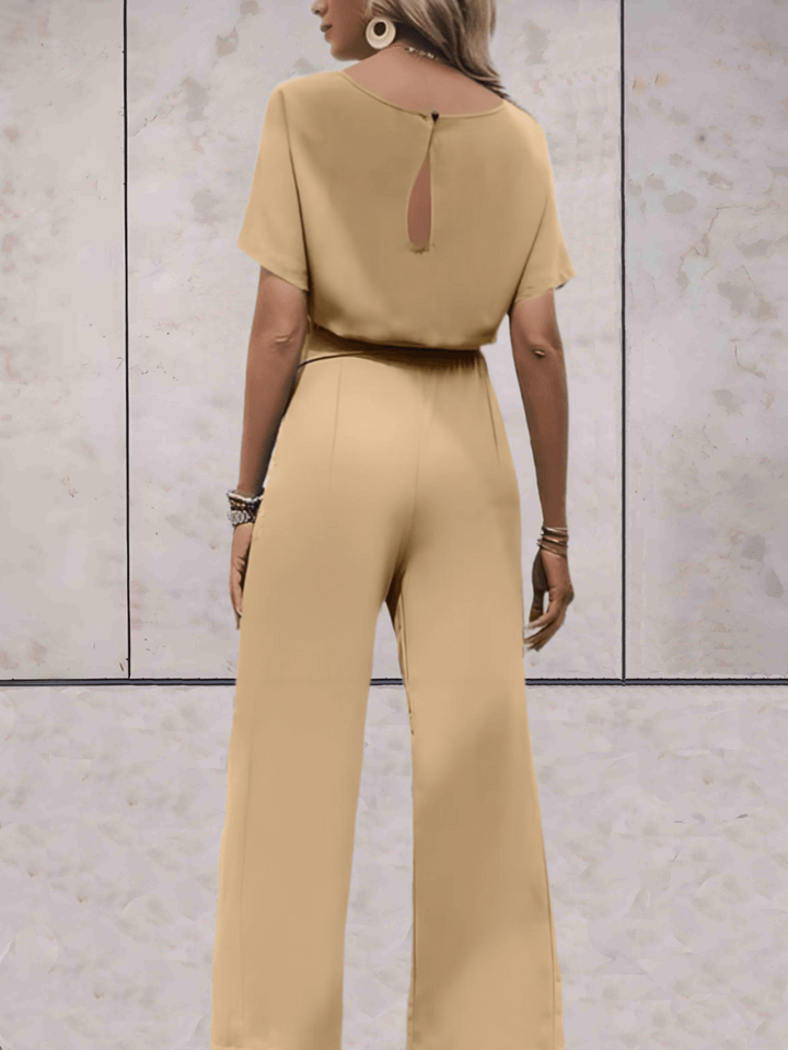 Cali | Women's Two Piece Set Short Sleeve Top Wide Leg Pants
