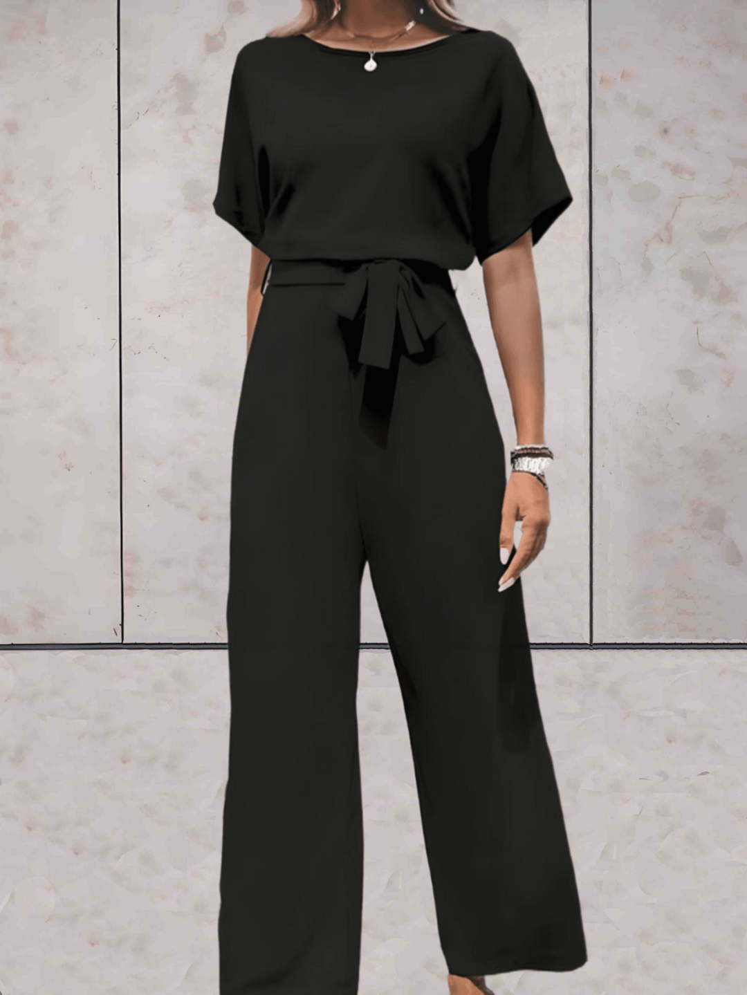 Cali | Women's Two Piece Set Short Sleeve Top Wide Leg Pants