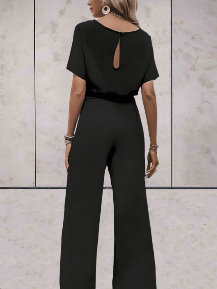 Cali | Women's Two Piece Set Short Sleeve Top Wide Leg Pants