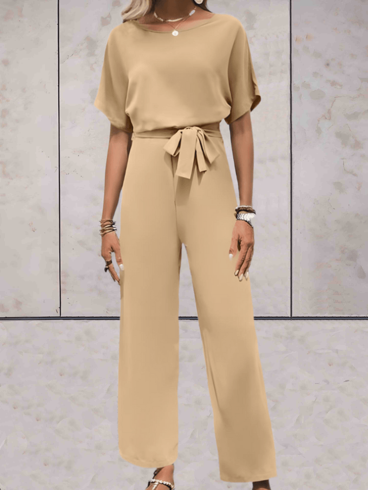 Cali | Women's Two Piece Set Short Sleeve Top Wide Leg Pants