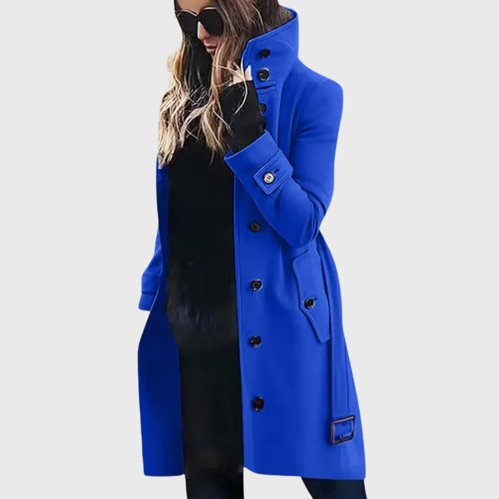 Aimee™ | Water-Repellent Long Trench Coat