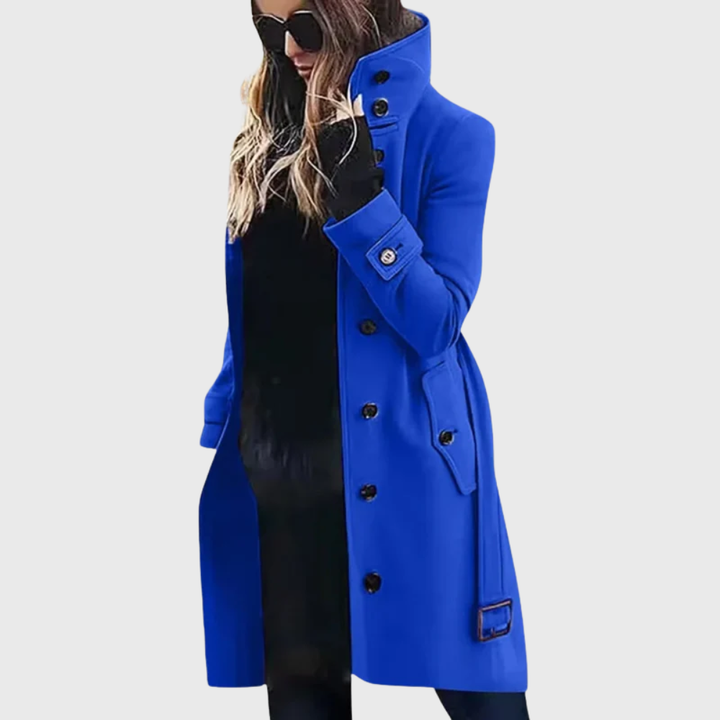 Aimee™ | Water-Repellent Long Trench Coat
