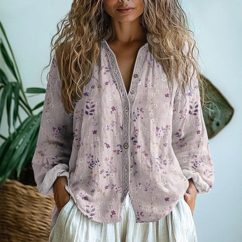 Martha™ | Relaxed Blouse with Nature Print