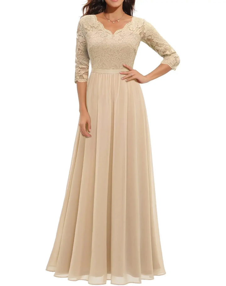 Diane™ | Women’s Elegant Lace Long Dress