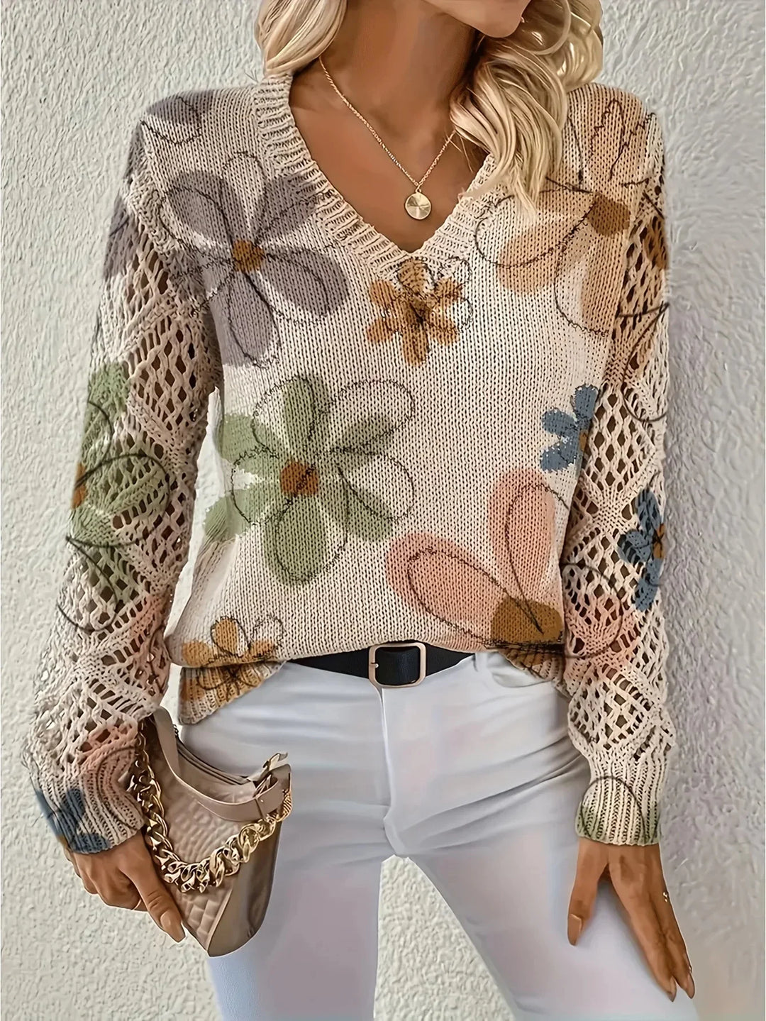 Ellie™ | Elegant Floral Pullover