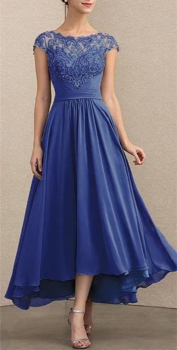 Phyllis™ | Elegant Lace Chiffon Maxi Dress