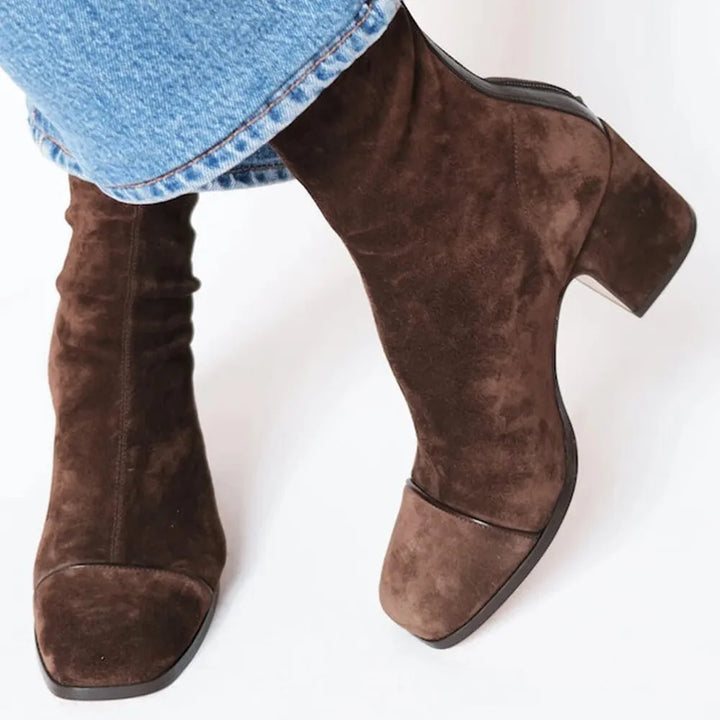 Scarlett™ | Square toe heeled boots