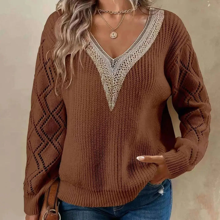 Paisley™ | Solid V Neck Sweater