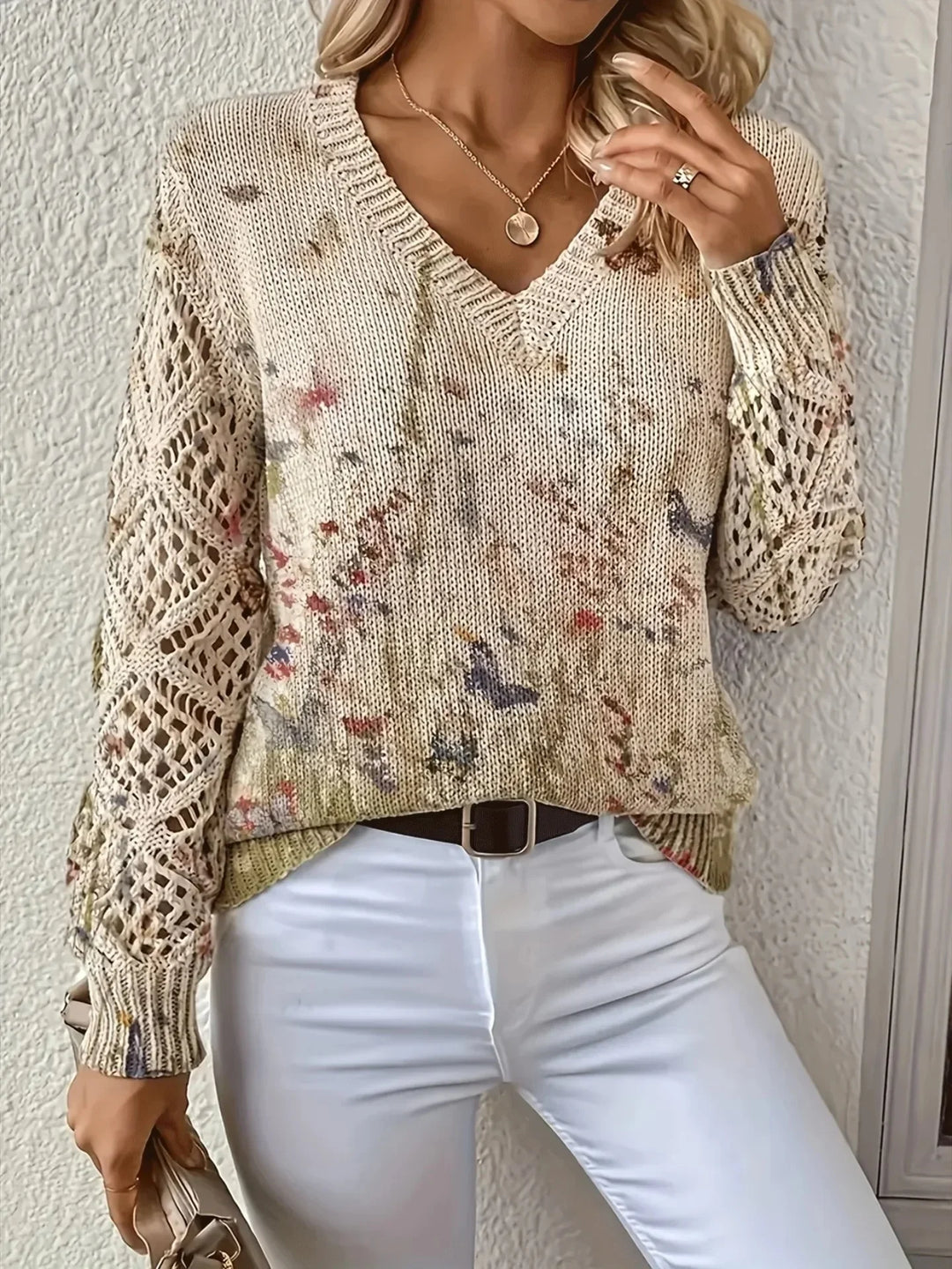 Ellie™ | Elegant Floral Pullover