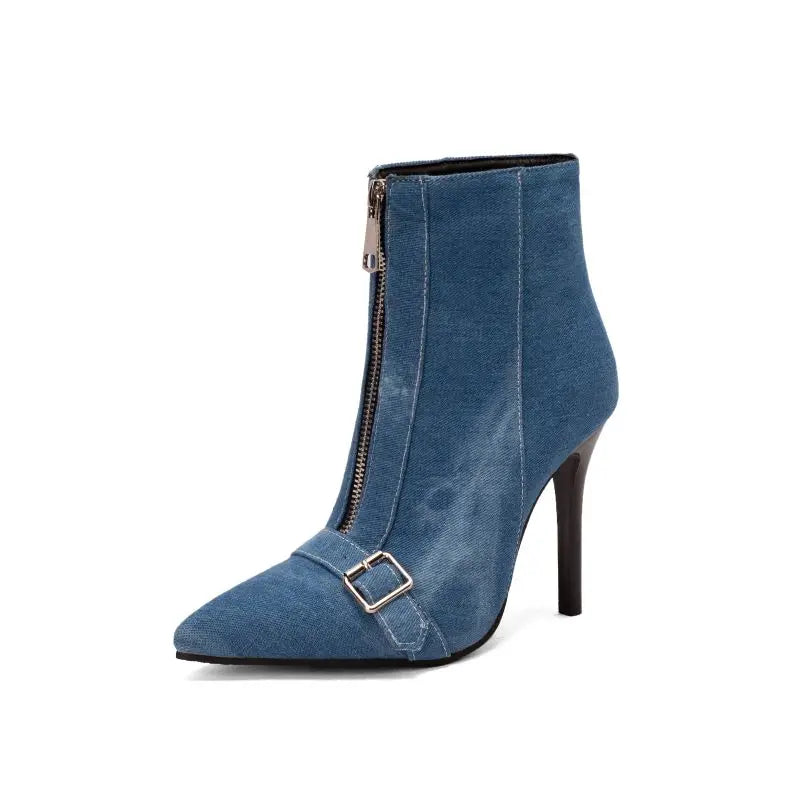 Zia™ | Denim Buckle Bootie