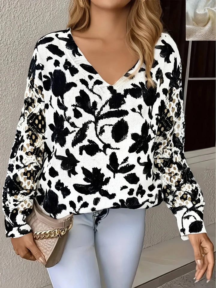 Ellie™ | Elegant Floral Pullover