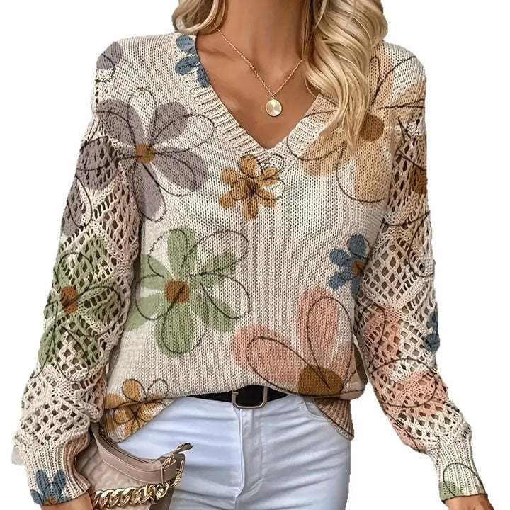 Ellie™ | Elegant Floral Pullover