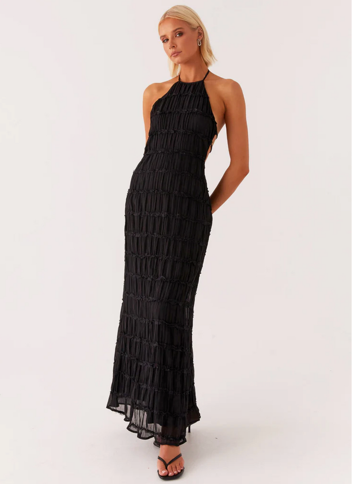 Jolene™ | Elegant Halter Maxi Dress