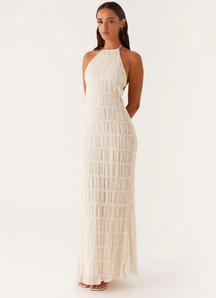 Jolene™ | Elegant Halter Maxi Dress