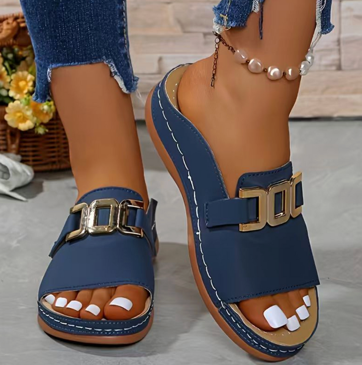 Everly | Women's Cushioned Adjustable Buckle Sandals