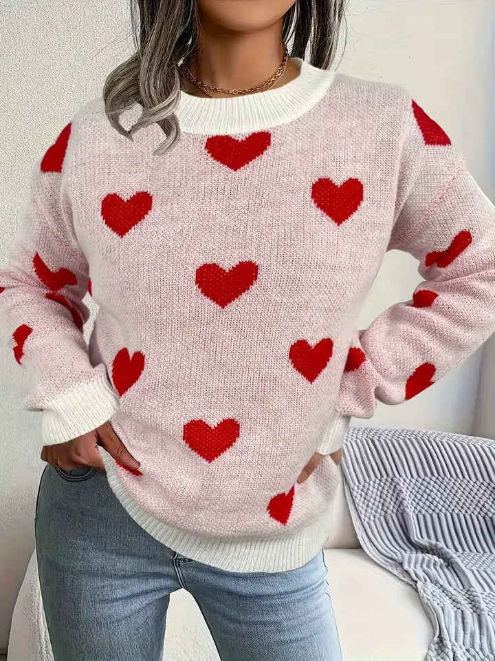Katherine™ | Elegant Hearts Sweater