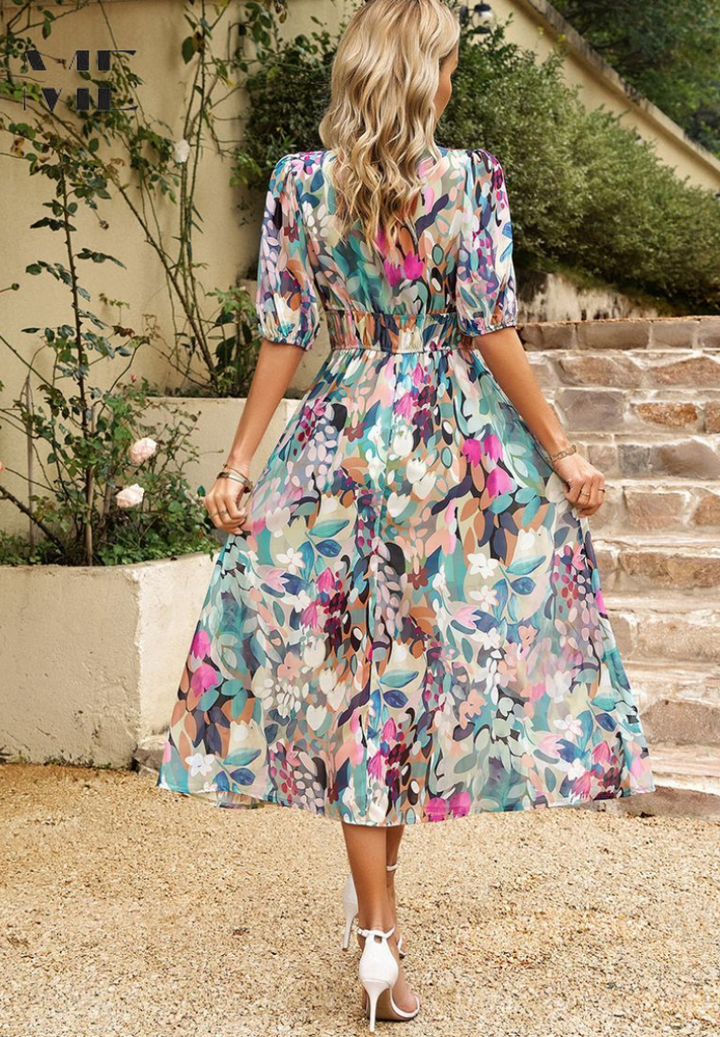 Monica™ | Elegant Floral Dress