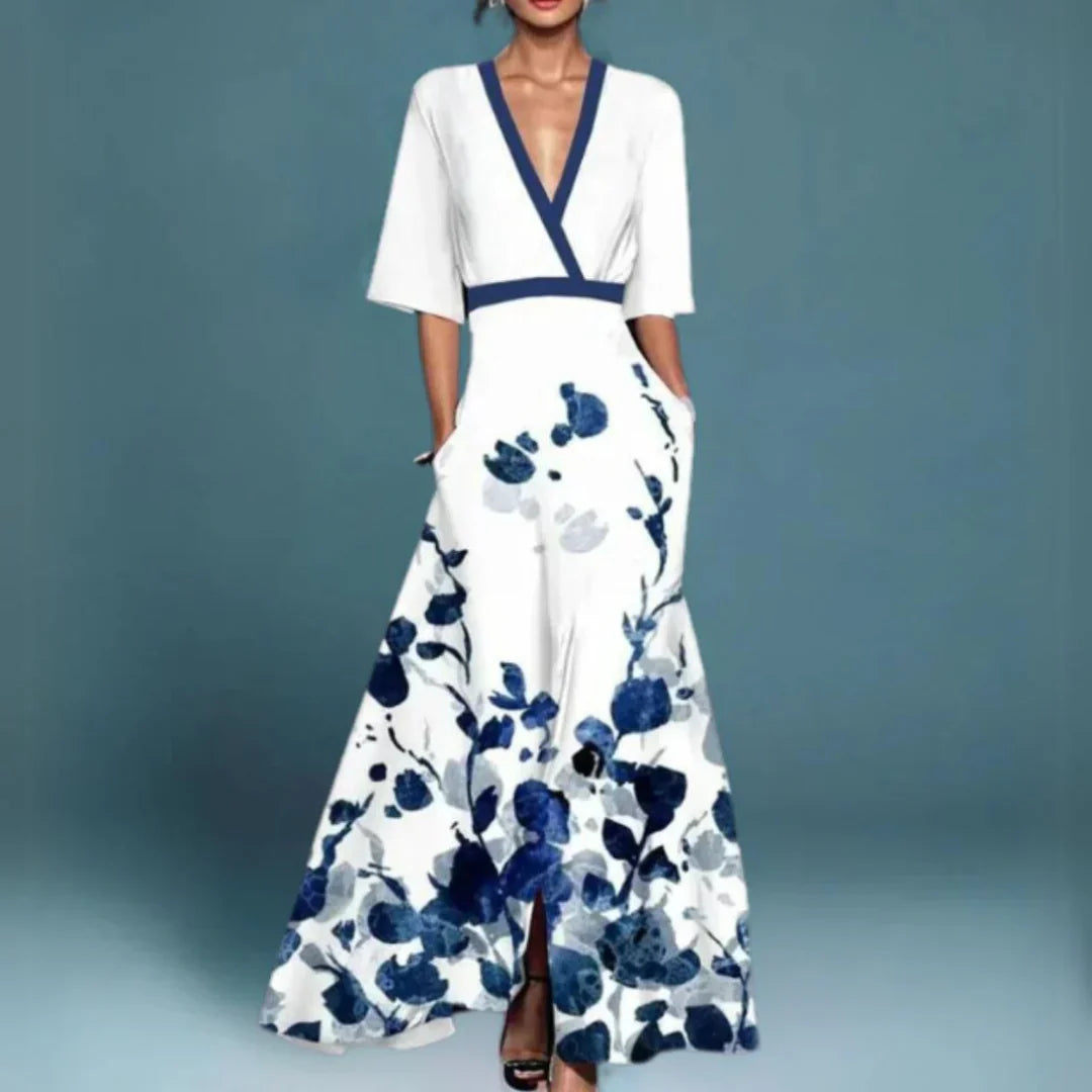 Jill™ | Elegant Maxi Dress with Floral Pattern