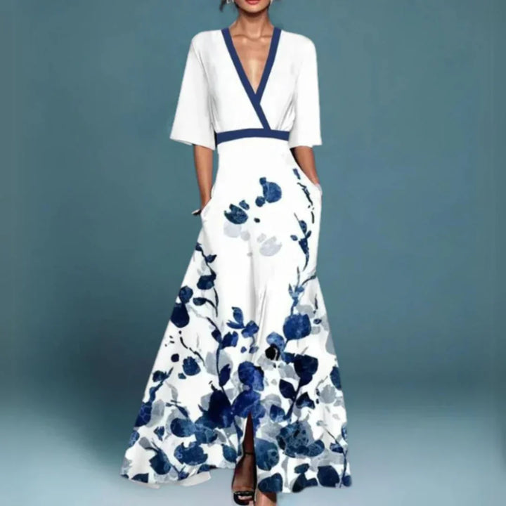 Jill™ | Elegant Maxi Dress with Floral Pattern