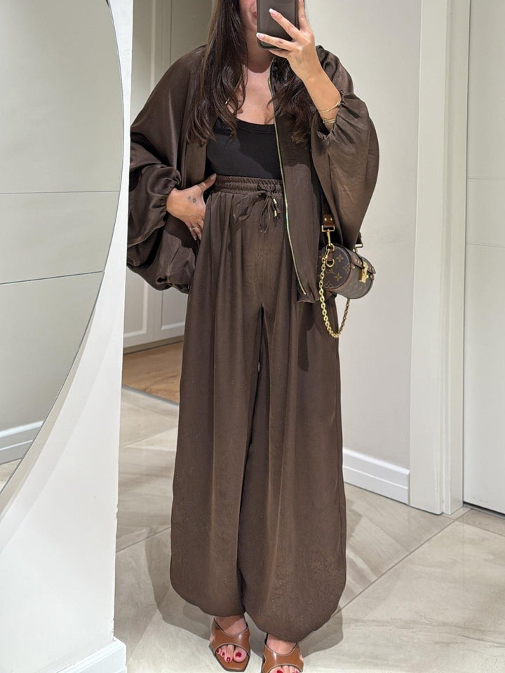 Maribel™ | Jacket + Drawstring Pants Casual Two-piece Suit