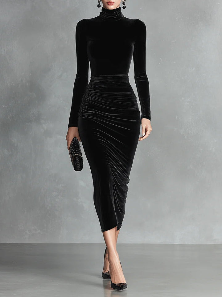 Tabitha™ | Elegant High-Neck Bodycon Dress