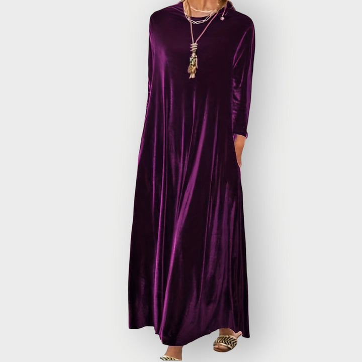 Carina™ | Luxe Velvet Flow Maxi Dress