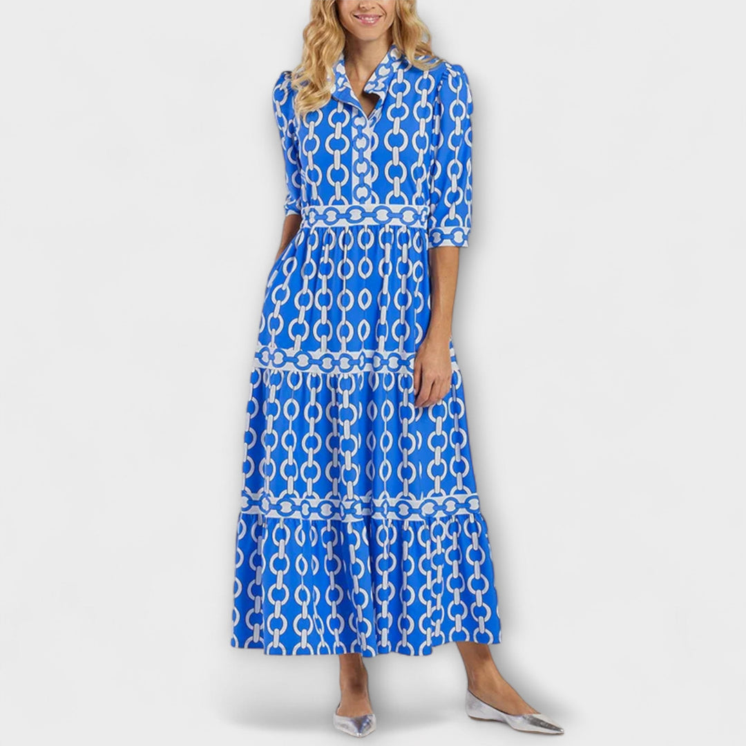 Wendy™ | Midi Dress with Chain Pattern