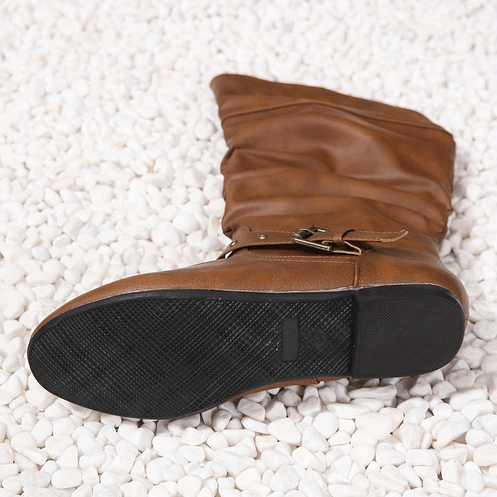 Danica™ | Women's Knee-High Boots with Side Zipper