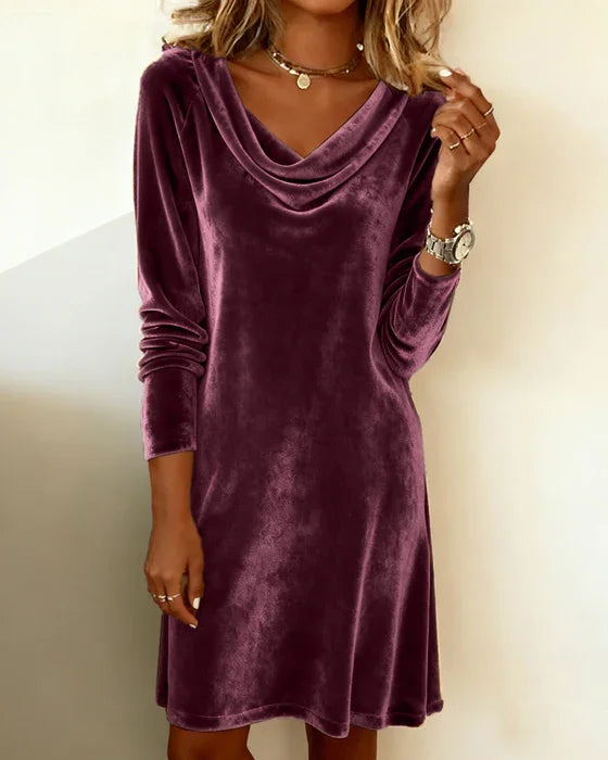 Sabrina™ | Elegant Velvet Dress