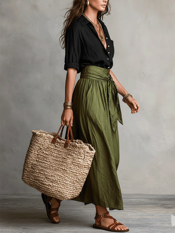 Anastasia | Women's Button Up Two Piece Set - Image 2