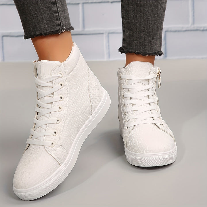 Astoria | Women's Black High Top Sneakers - Black - Image 3