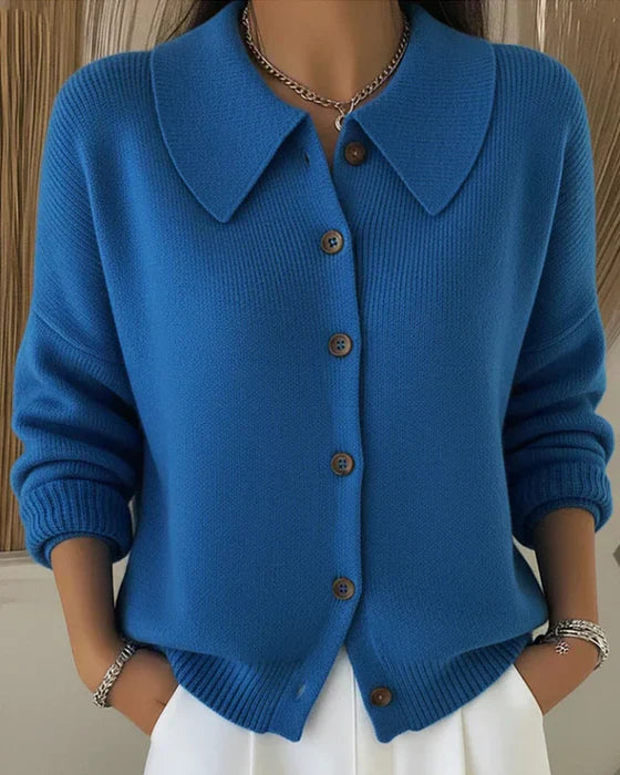 Sienna™ | Button Collar Cardigan