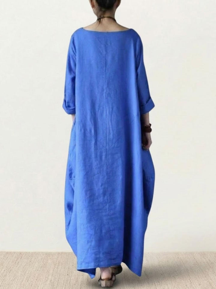 Serena | Women's Oversized Boho Maxi Dress with 3/4 Sleeves