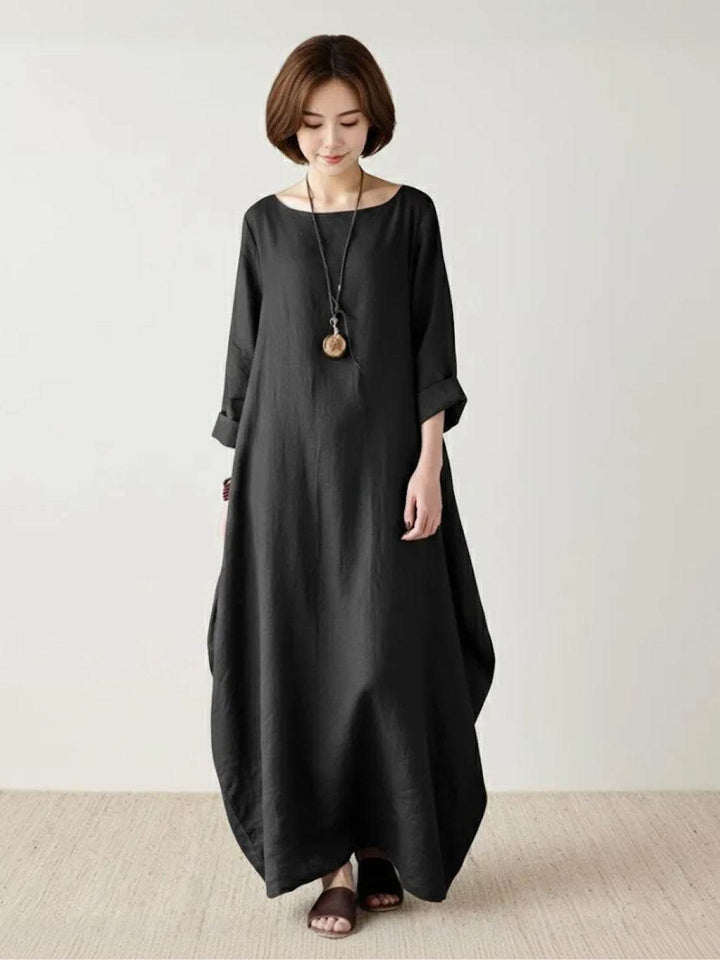 Serena | Women's Oversized Boho Maxi Dress with 3/4 Sleeves