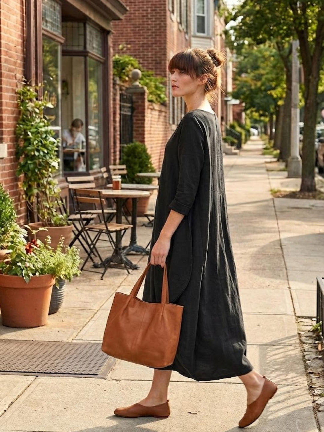 Serena | Women's Oversized Boho Maxi Dress with 3/4 Sleeves