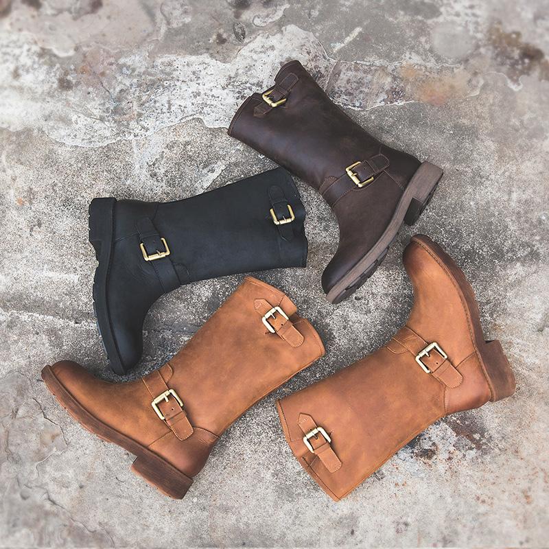Elise™ | Buckle Boots – Bold Style, Effortless Comfort