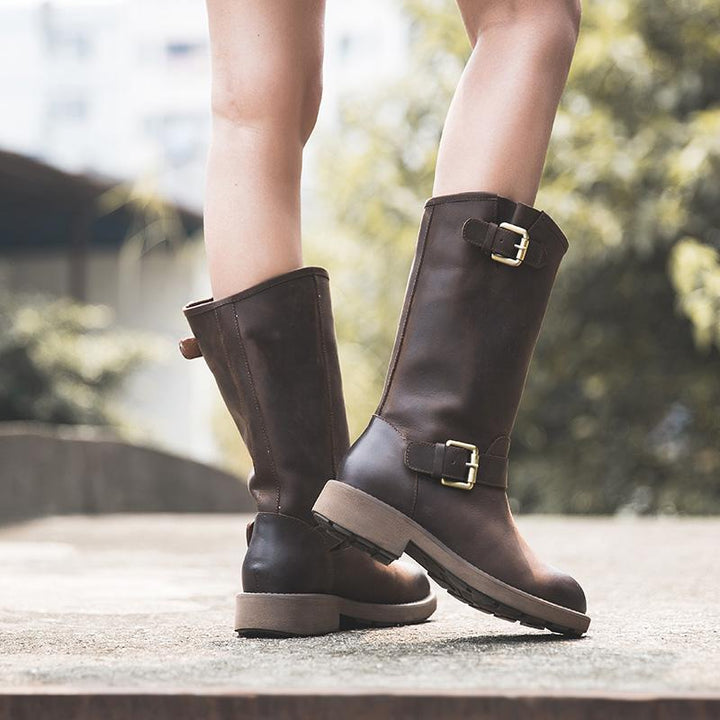 Elise™ | Buckle Boots – Bold Style, Effortless Comfort