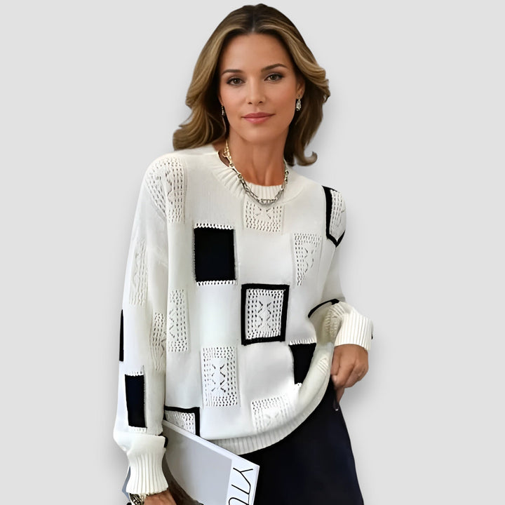 Alice™ | Elegant Squares Sweater