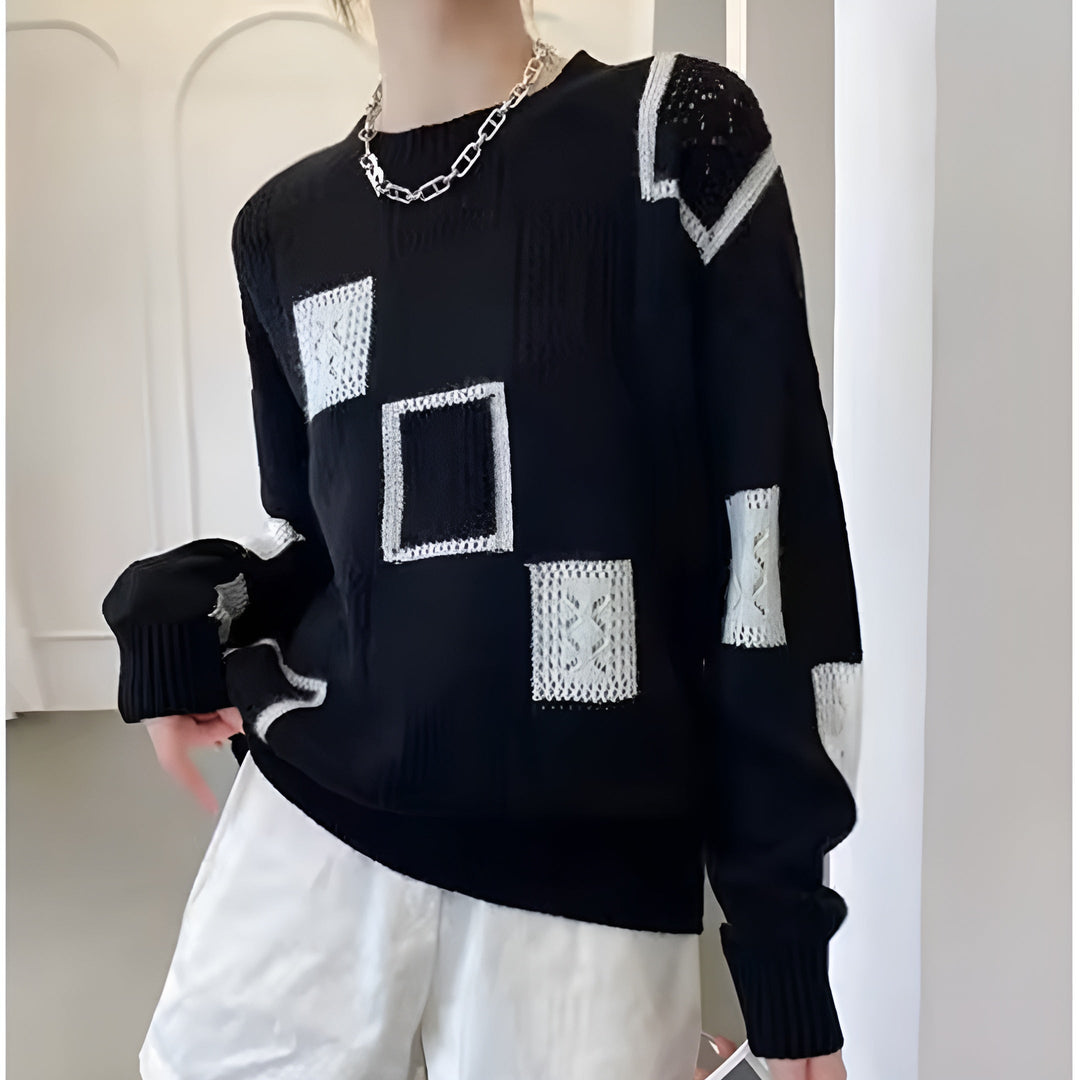 Alice™ | Elegant Squares Sweater