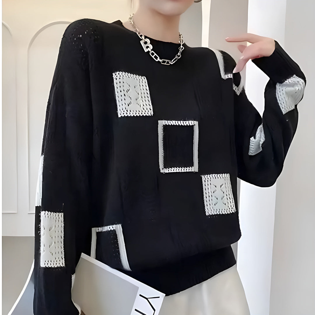 Alice™ | Elegant Squares Sweater