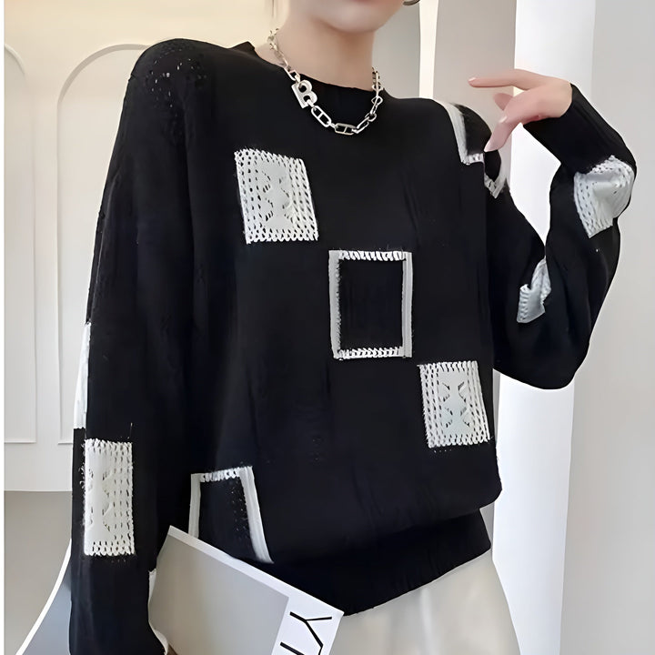 Alice™ | Elegant Squares Sweater