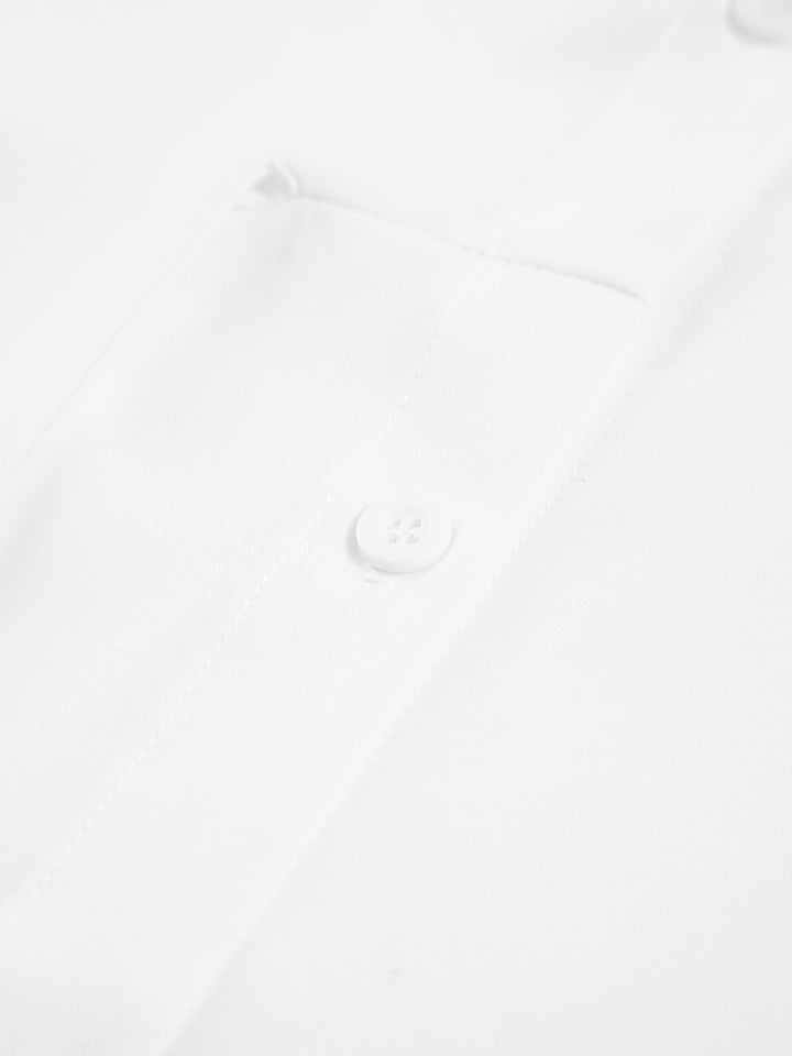 Monroe | Women's Tie Waist Button Down Long Sleeve Shirt Blouse