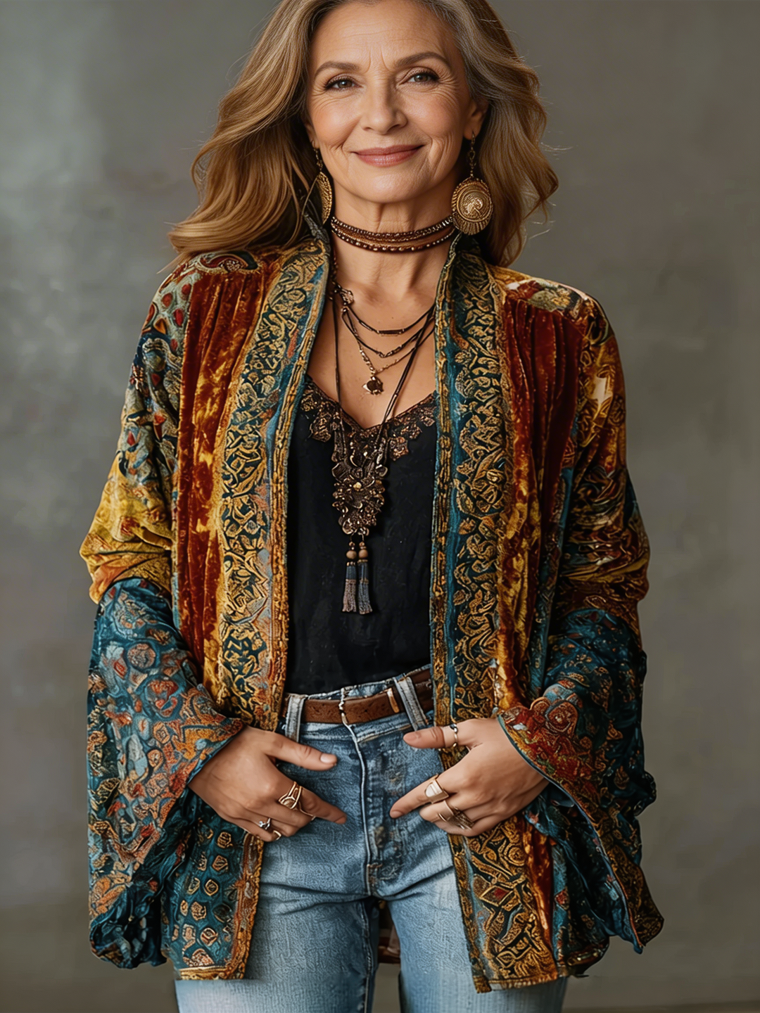 Calliope | Women's Boho Kimono Jacket - Image 1
