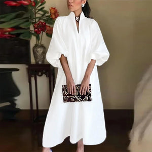 ladies high neck dress Celeste