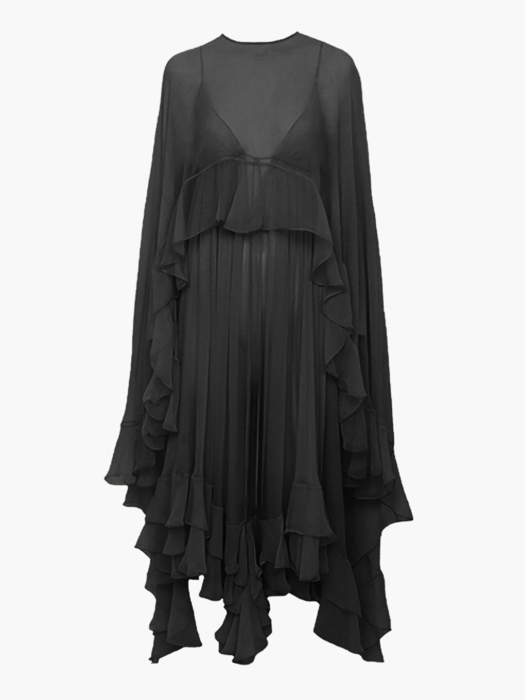 sachin and babi light blue dress Buffy Chiffon Layered Black Butterfly Dress Misses S-L  koalaandkween